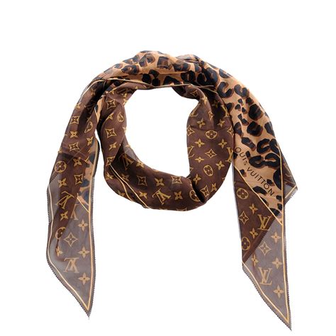 louis vuitton monogram scarf blue|Louis Vuitton leopard scarf.